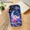 Phone Case: 2D Flat Design Suitable for iPhone 18 17 16 15 14 13 Pro Protective Case, Couple Style, Stars and Roses, Christmas and Halloween Gifts