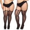 Elastic Plus Size Girls Over The Knee Thigh High Sexy Black Lace Top Silicone Anti Slip Stockings Socks For Women Xl 3Xl 4Xl 5Xl