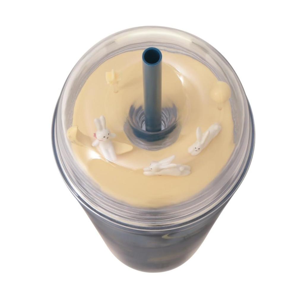 Starbucks Autumn Festival 2025 Cold Cup Tumbler with Rabbit Figure, 473ml, Moon Viewing Rabbit Design