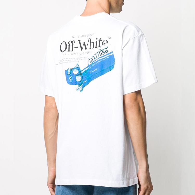Off-White Pascale Medicine Over Tee White/Black Men Tops OMAA038F20FAB0030110