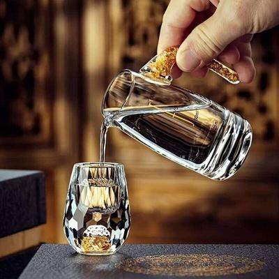 2pcs/6pcs  15ML Crystal Wine Glass Set, Luxurious and Cute Wine Shot Glass Vodka Cups Gift for Father