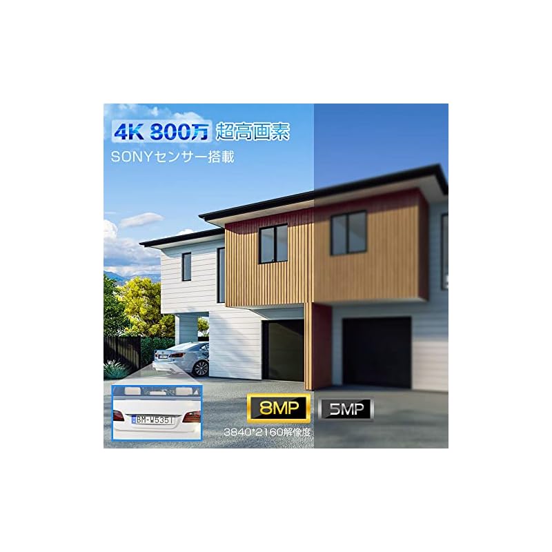 Ctronics 4K 5G Wi-Fi Outdoor Security Camera, 8MP, Vehicle/Pet Recognition, Automatic Tracking, Human Detection, Floodlight Deterrent,