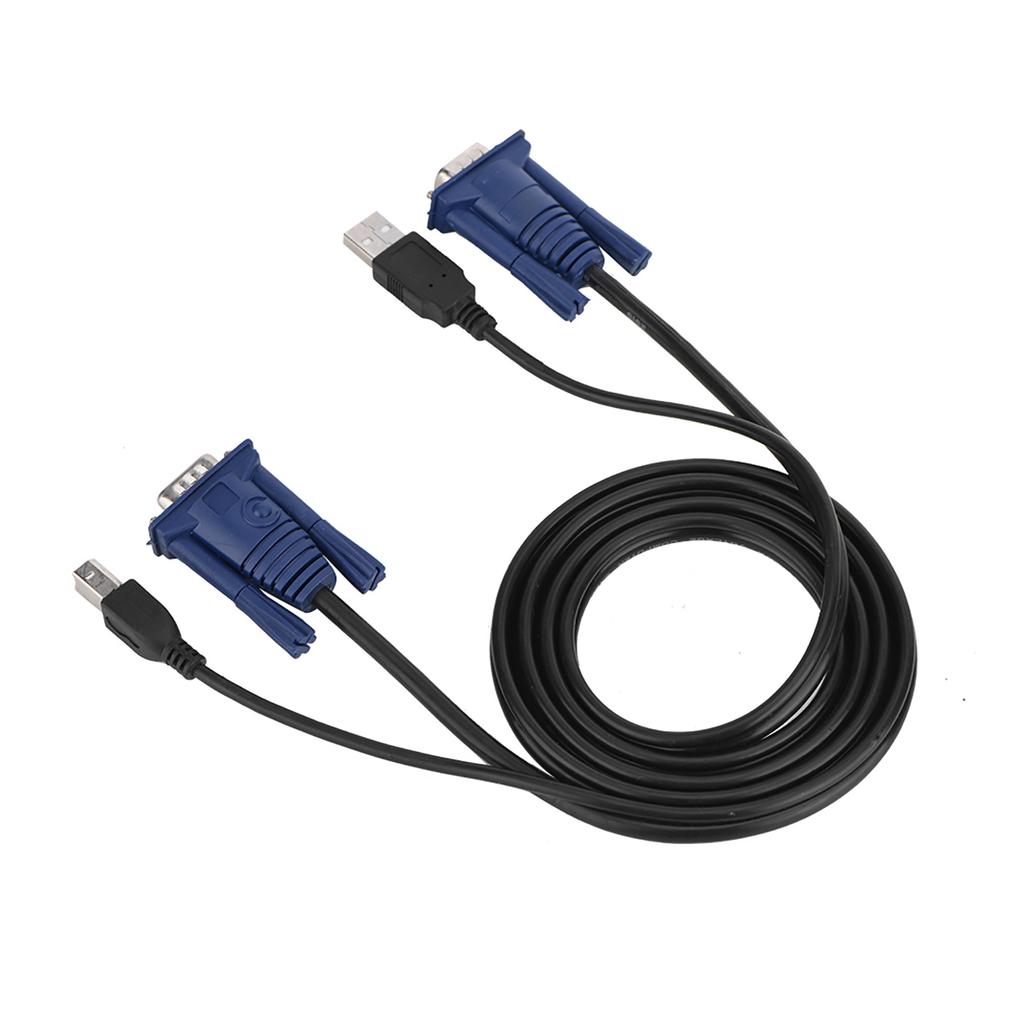 1.5M USB 2.0 KVM Switch Cable Multi Functional Cable Convenient for PC Computer