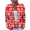 LLL-YK01 Christmas Crew Neck Cardigan Sweater 3D Printing