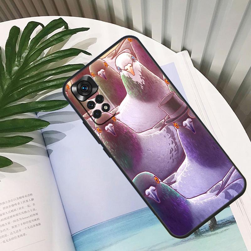 Pigeons Doves Bird Flock Animal Cover For Xiaomi Redmi Note 11 12 10 9 8 Pro Note 11S 10S 9S Redmi 10C 10A 9C 12C Back Case