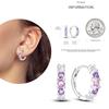 NEW Round Original CZ Hoop Earrings Heart U Shape Moon Star Unicorn Earring for Women Party Engagement Jewelry Gift