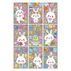 Festive Easter Static Cling Stickers - Cute Rabbit, Dwarf, and Colored Eggs for Glass Decorations