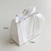 Small Business Accept Art Paper Material Luxury Gift Paper Bag Green Color Bows Handle Custom Paper Bag With Personal Logo Print