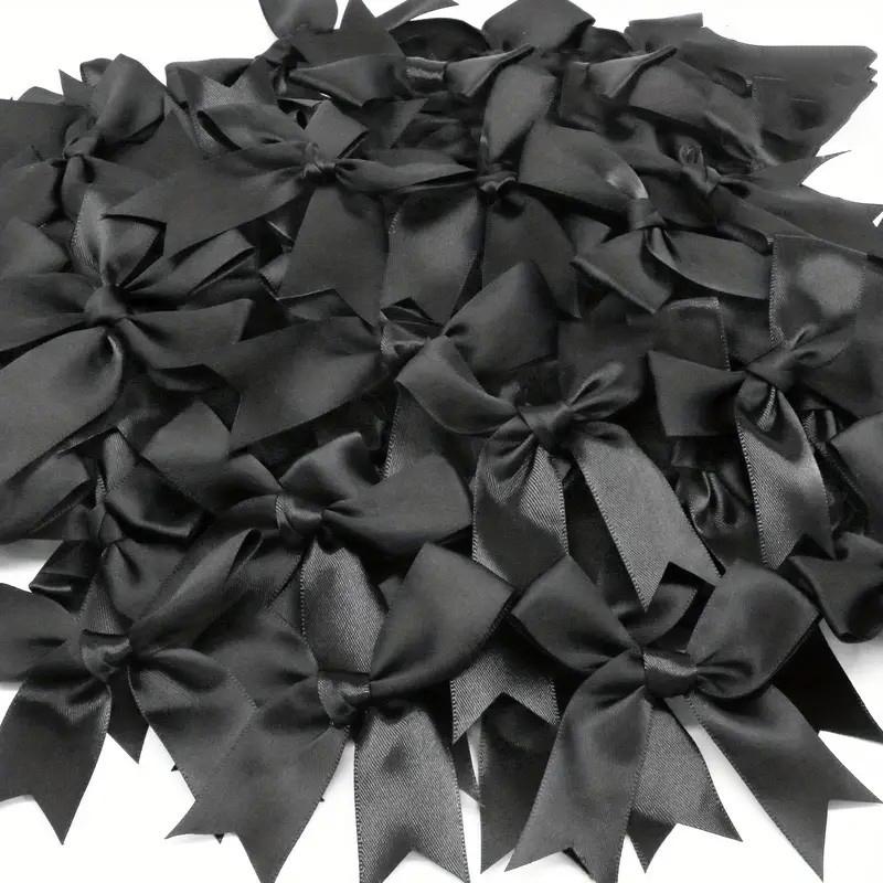 30Pcs Ribbon Bow Pink White Gift Tie Bow Applique Wedding Decoration Bow Patch DIY Decoration
