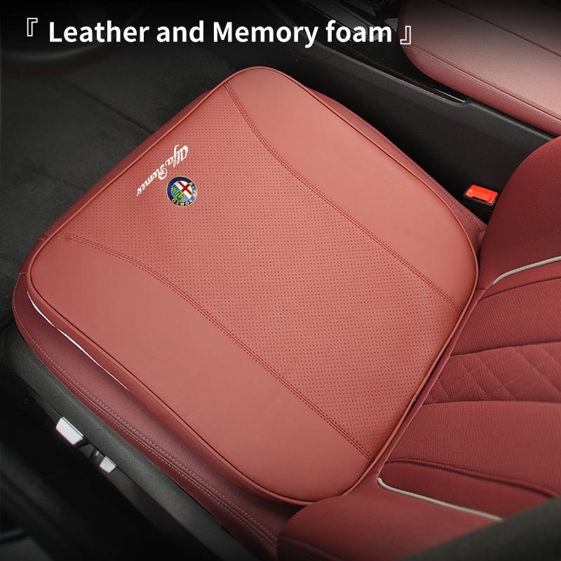 EIAQC1 For Alfa Romeo Giulietta 159 156 166 Mito Giulia GT Stelvio Tonale Car Seat Pad Anti-slip Protect Seat Cover Mat Leather Cushion