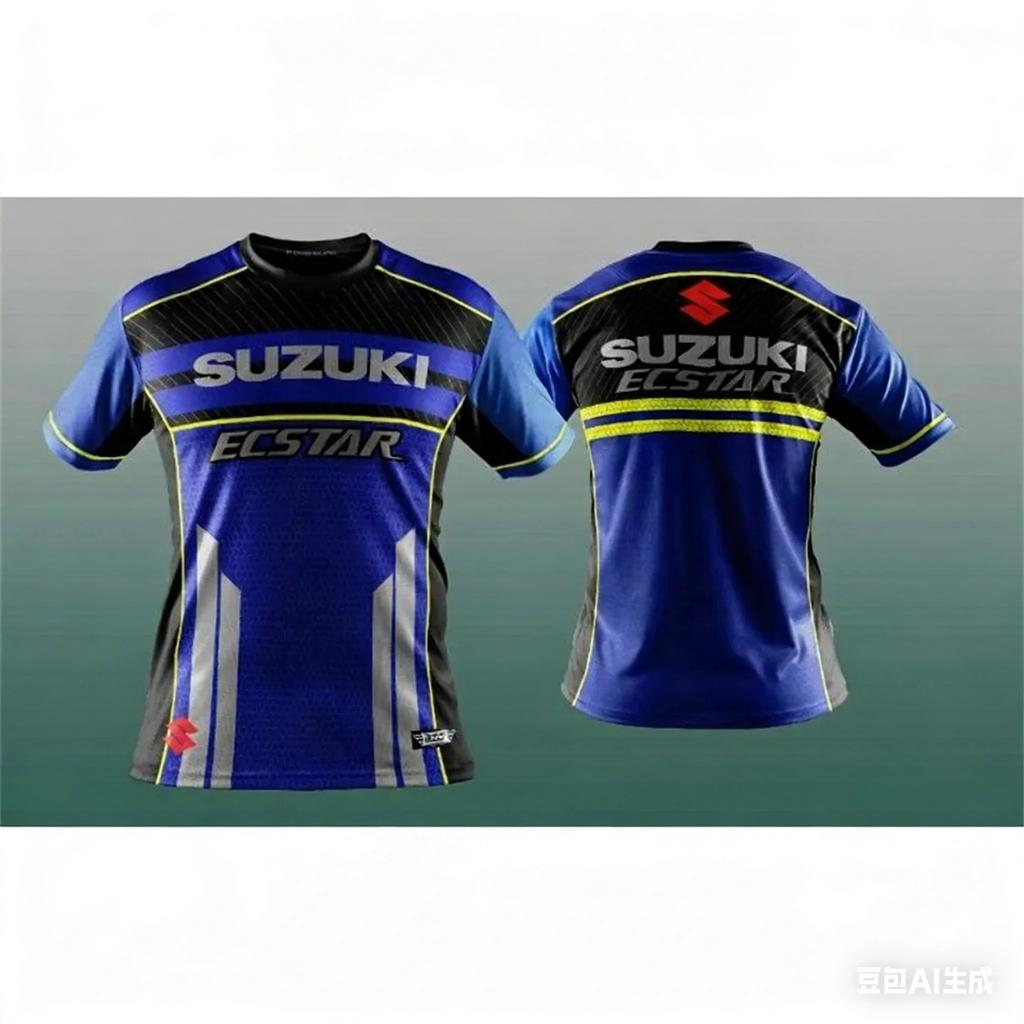 Suzuki 2026 Motorcycle Style 3DPrint Men T-shirt Summer Daily Outdoor Sports Fitness Quick-drying Breathable Casual Short Sleeve