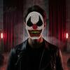 Clown Cosplay Mask Halloween Rhinestone Mask, Creepy Joker Full Face Sparkling Scary for Masquerade Costume Party