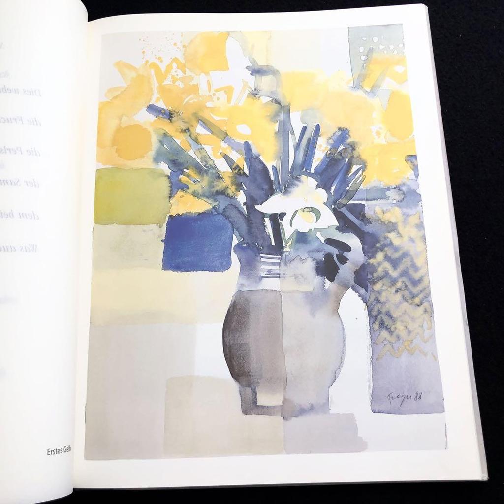 [USED] Andreas Felger's floral watercolors art book "Farbwerdung