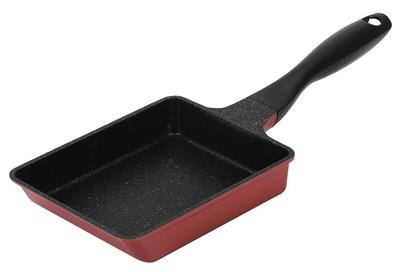 Pearl Metal Tamagoyaki 13 x 18 Mármore Aprovado 1 Milhão Resistência à Abrasão Indução e Gás Espátula de Metal (Omelete Japonês) Prato, cm, Casaco, Testes,