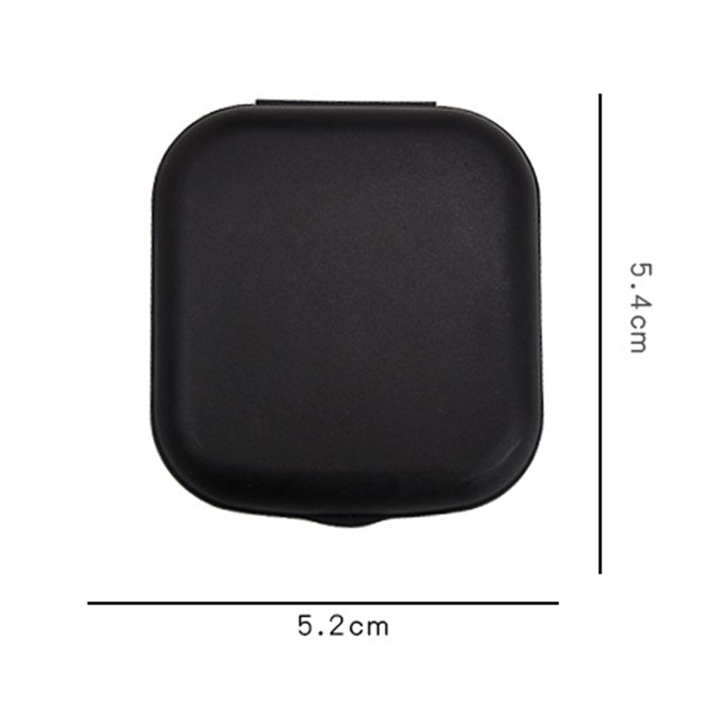 Simple Small Portable Candy-colored Lens Case Built-in Tweezers Suction Stick Frosted