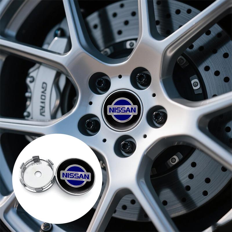 For Nissan ArR44pc Car Wheel Center Hub Cap Rim Cover Emblem Sticker For Nissan Qashqai X J10 J11 Trail Tiida Teana Skyline Juke X-trail Almera