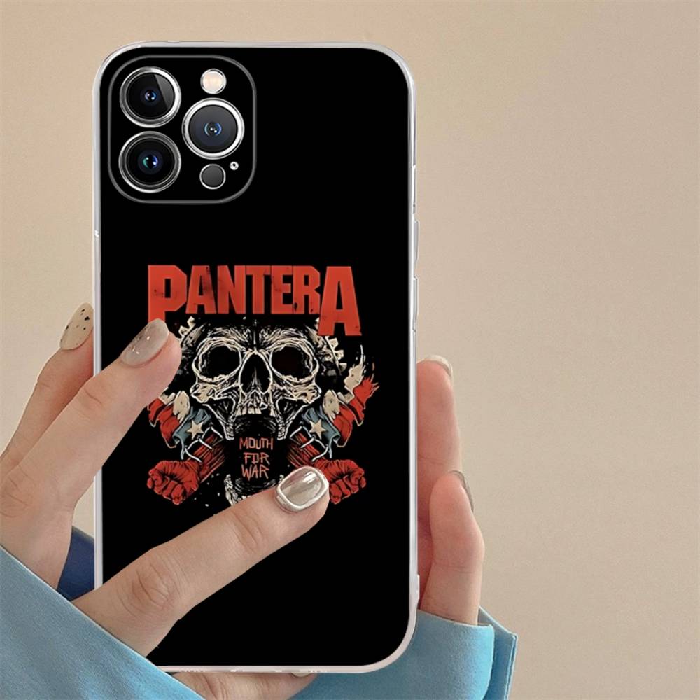 Dark Heavy Metal Rock P-PanteraS Band For IPhone 17 16 15 14 13 12 11 Pro Max Plus Transparent Soft TPU Phone Cover