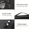 1pc New Travel Digital Data Line Storage Bag Large Capacity Anti-moisture Grid Multi-functional Headphone Charger Finishing