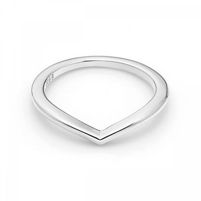Pandora 196314 Timeless Shining Wishbone Silver Ring