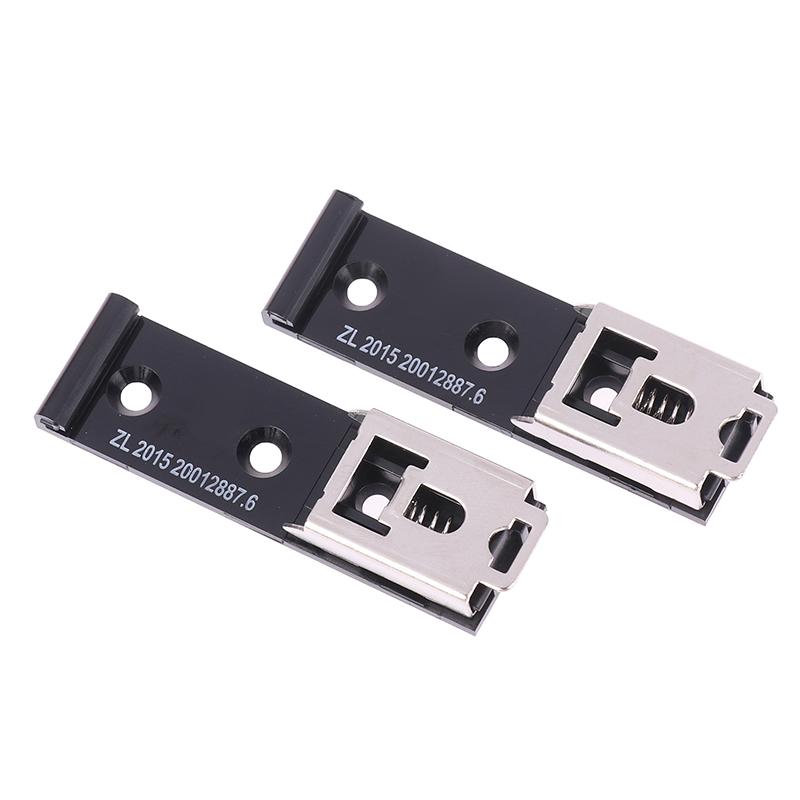 Soporte de Carril DIN en Forma de U de 35 mm Hebilla de Carril Universal Abrazadera Fija de Carril Clip Sujetador Rápido para Montaje de Relés
