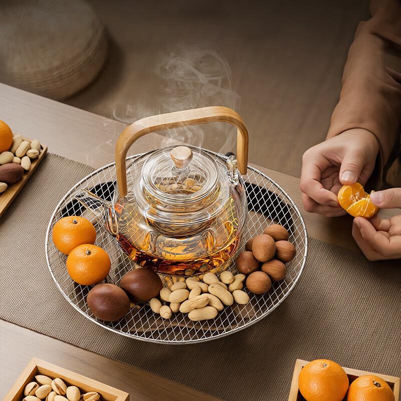 CLITON Heat-Resistant Glass Coffee & Tea Set with 4 Cups