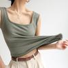Magliette da donna senza maniche con scollo a U T-shirt da donna Gilet da strada Top