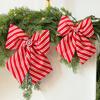 Christmas Decorative Knots 25x25cm Red Velvet Ribbon Bows Large Size Plush Bow Flower Craft Christmas Tree Ornaments Deco Noel
