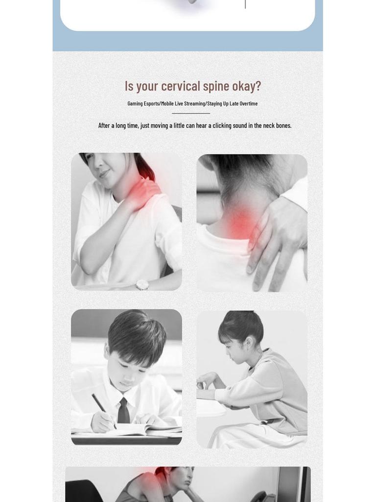 Halsstütze der fünften Generation, verstellbar: Anti-Verbiegungs-Traktionsgerät für Erwachsene & Kinder