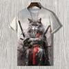 Men's T-shirts Edo Cat Samurai Warrior Art 3D Print Casual T-Shirts Men/Women Short Sleeve O-Neck Top Kid Clothing
