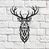 Personalized Deer Metal Wall Art - 1pc Indoor/Outdoor Decor, Perfect for Housewarming or Christmas Gifts | Unique Deer Signs