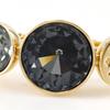 LOUIS VUITTON Over the Rainbow Ring M65256 Sparkling Double Finger Twist band gray Plated Gold #7.0(US Size) 31.9g Women Used