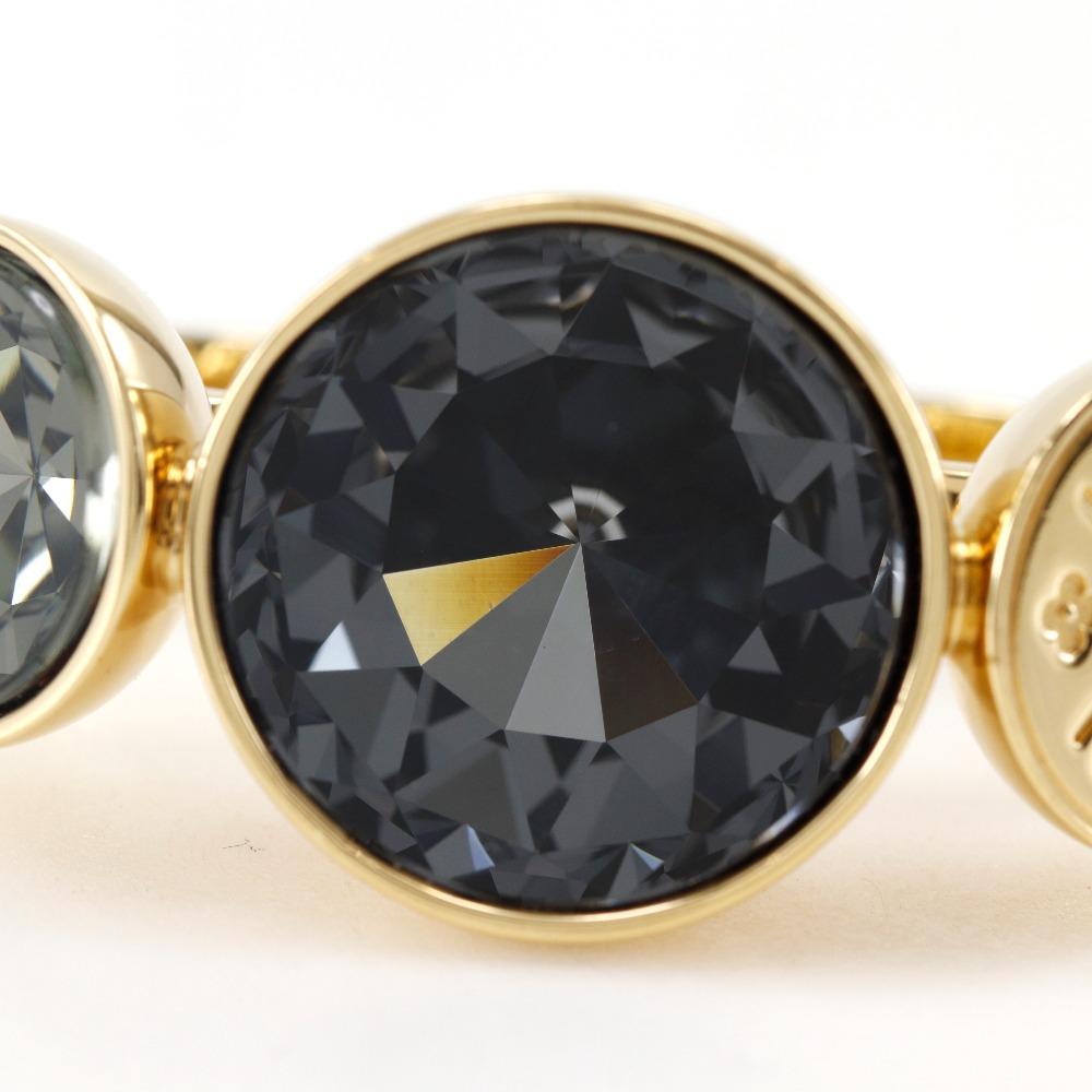 LOUIS VUITTON Over the Rainbow Ring M65256 Sparkling Double Finger Twist band gray Plated Gold #7.0(US Size) 31.9g Women Used