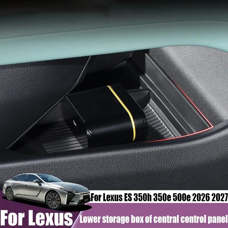 For Lexus ES 350h 350e 500e 2026 2027 Center Console Lower Storage Box Organizer Tray Interior Trim Accessories Car Storage