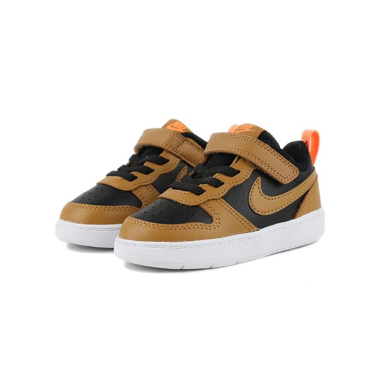 Nike Court Borough Low 2 Low top Toddler Shoes Black Wheat Infant And Toddler BQ5453-004