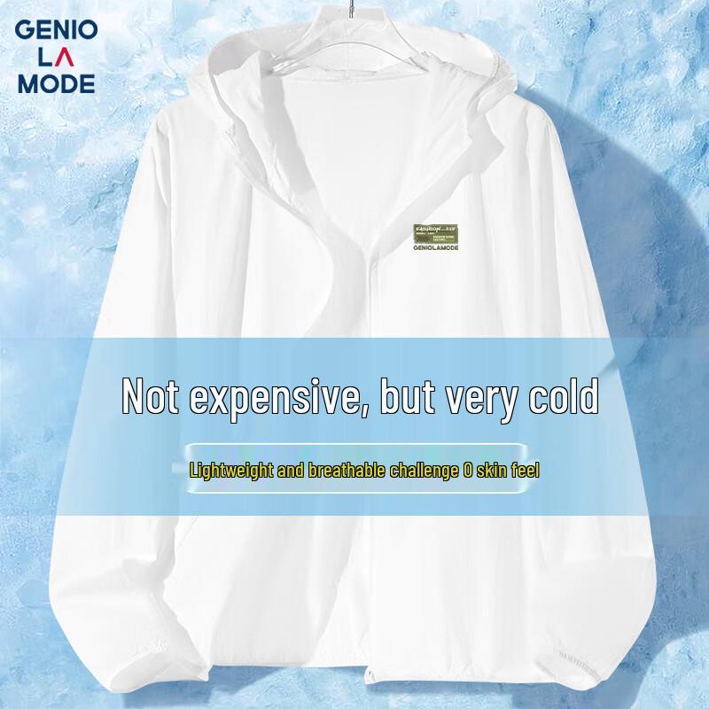 GENIOLAMODE Men s Hooded Sun Protection Jacket 2XL