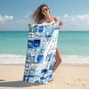 Snoopy beach towel Outdoor camping Beach towel for vacation swim Outdoor pool Absorbent bath towel