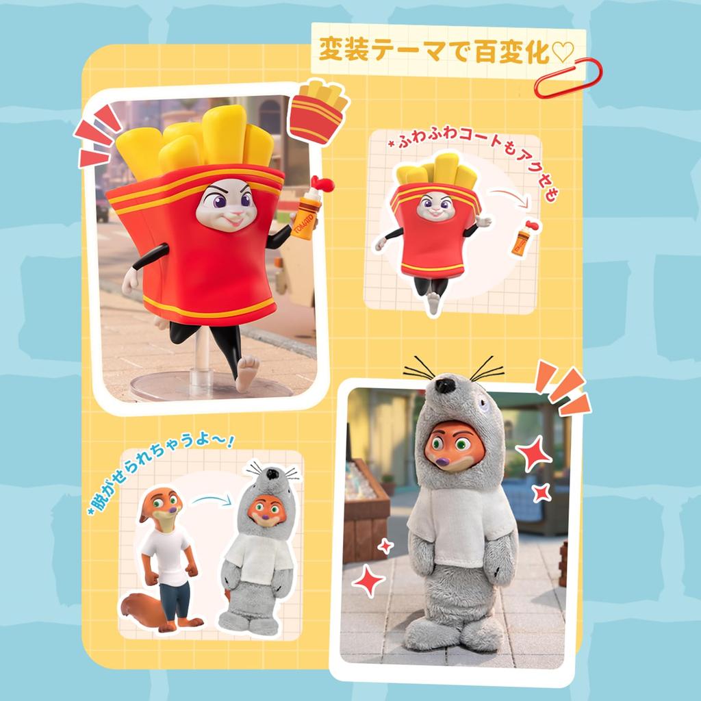 TOP TOY Disney Zootopia Series Gachapon Blind Box Figure Plastic Model Premium Toy Zootopia Birthday Gift Zootopia Nick Judy Character Collectible