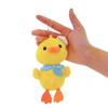 Navy Duck Plush Keychain: Cute Scarf-Wearing Doll Charm for Bags