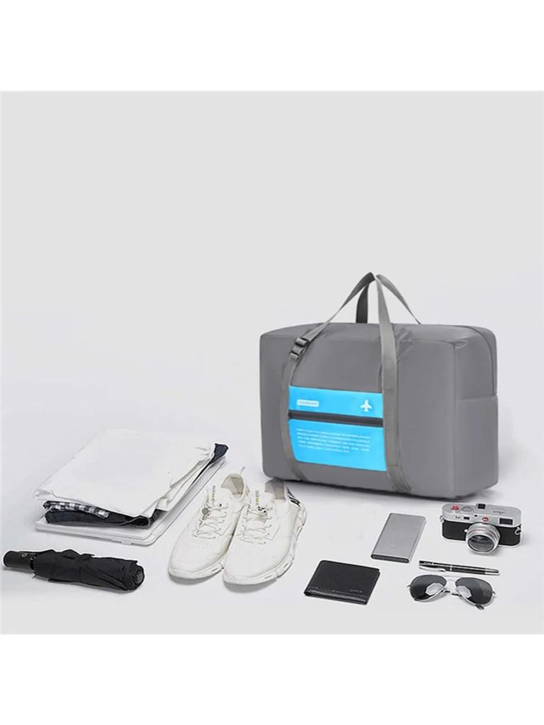 1pc-ortable Luggage Bag, Foldable Large Capacity Travel Duffle Bag.  Lightweight Weekender Overnight Bag Unisex Bag For Daily