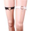 Cute Sexy Love Heart Cross Lace Leg Garter for Women  Fashion Punk Bow Bell Leg Ring Adjustable Elastic  Harajuku Garter Belt
