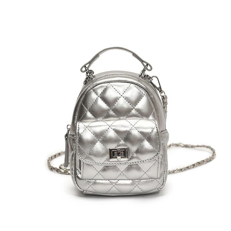 Wholesale Fashion Small Fragrant Wind Rhombus Chain Handbag Simple Versatile Temperament Commuter Mini Backpack Women