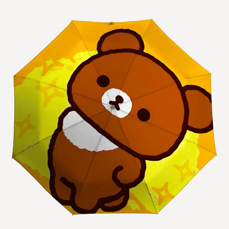 

1pc Brown Bear Auto Personality Cute Personality Umbrella 8-Bone Design Compact Gear for Outdoor Travel, Perfect Helloween Chrismas Gift for Friends o