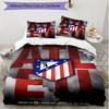 3pcs Duvet Cover Set (1*Duvet Cover + 2*Pillowcase, Without Core), football club Print Soft All‑Season Bedding Set, Home Bedroom Decor Gift