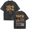Tate McRae So Close To What  Album Tour Washed Tshirt Men Women Cotton Short Sleeve Summer Vintage T Shirt Tops Fans Gift