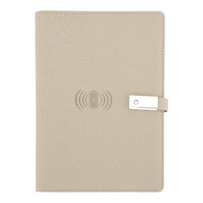 160 Pages Wireless Charging Notebook Smart Notebook 8000mAh Mobile Power Notebook with USB Flash