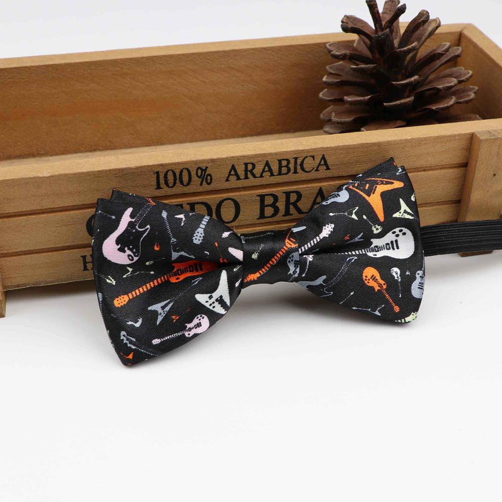 Kids Music Bow Tie Character Moustache Bowtie Children Camouflag Necktie Baby Polyester Butterfly Festival Striped Ties