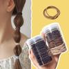 100pcs basic thickened hair elastic bands for woodland hair ties with high elasticity and durable leather sheath