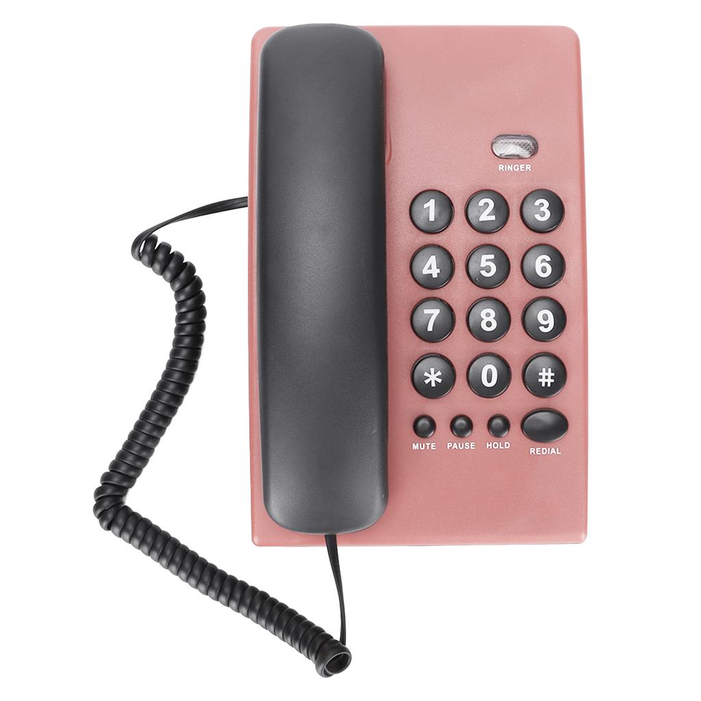 KXT504 Home Landline Multi Functional Battery Free Corded Telephone with Dual Magnetic Handset for