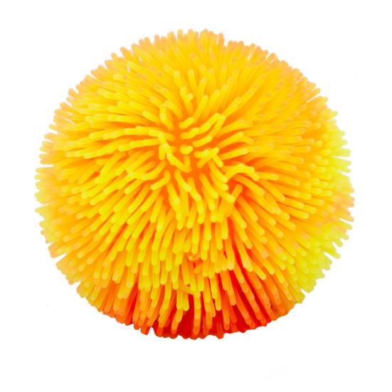 Stress Relief Fuzz Ball Toy TPR Fuzzy Ball Squeeze Fidget 7cm оранжевый