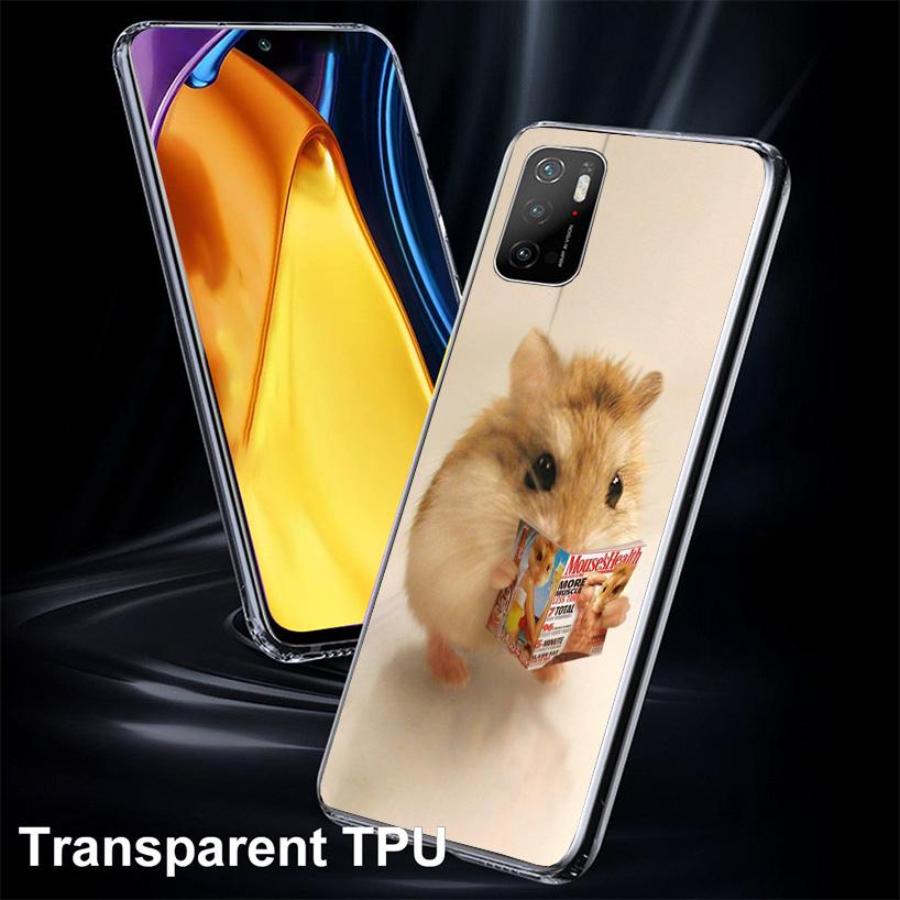 Cute Lovely Pet Hamster Phone Case For Xiaomi Poco X7 X6 X5 Pro F7 Ultra Redmi 15C 15 13C 13 12C 12 10 10A 10C 9 9A 9C 9T Cover